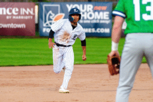 Baseball player running