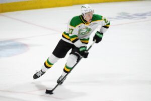 London Knights hockey player Linus Funck